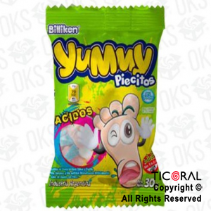 YUMMY PIECITOS ACIDOS  X12 SOBRES X 30gr